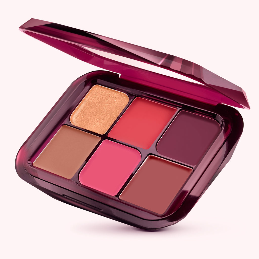paleta en crema blush e iluminador